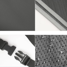 Universal oxford towbar cover for caravans, gray