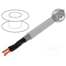 5 m x LAPP - 1136853 - Wire, ÖLFLEX® CLASSIC 115 CY, 3x1mm2, PVC, grey, 300V,500V
