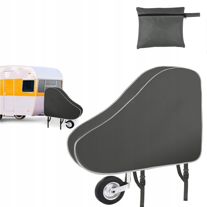 Universal protective cover for pull bars for caravans