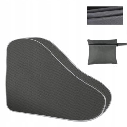 Universal, wear-resistant towbar cover for caravans, gray