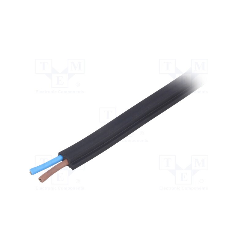 5 m x LAPP - 2170231 - Wire, 2x1.5mm2, stranded, Cu, unshielded, black, 300V