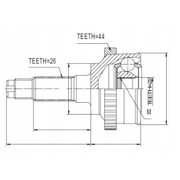 Nty external joint, e.g. ka 319
