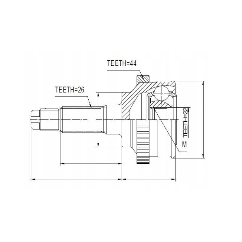 Nty external joint, e.g. ka 319