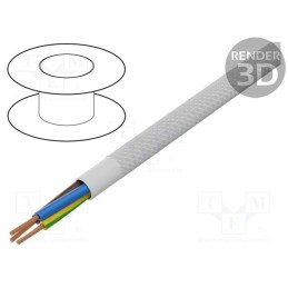 5 m x ESPE - OPAC-3G0.75-1-2000 - Wire, H03VV-F,OMY, 3G0.75mm2, round, stranded, Cu, PVC, textile