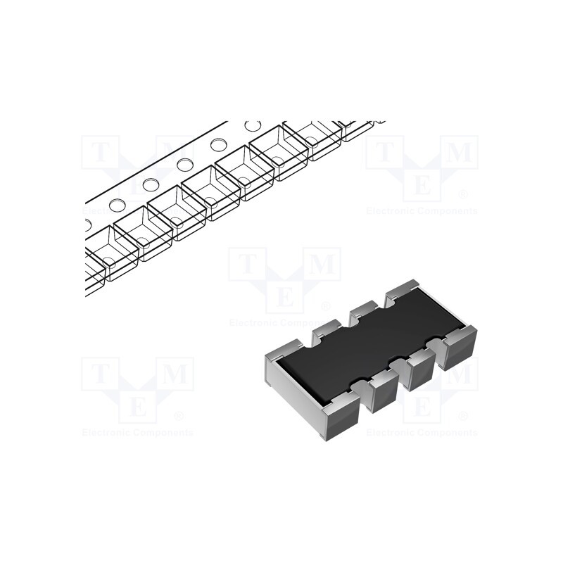 100 pcs x BOURNS - CAY10-103J4LF - Resistor network: Y, SMD, 10kΩ, ±5%, 62.5mW, No.of resistors: 4