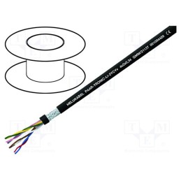 5 m x HELUKABEL - 21129 - Wire, Li-2YCYv, 2x2x0.22mm2, shielded,tinned copper braid, PVC