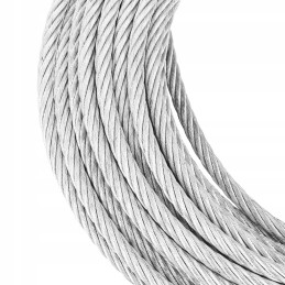 Steel cable for trailers, winch 10m 5mm 1750kg