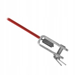 Trailer hitch brake securing cable