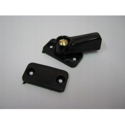 Black plastic door security lock