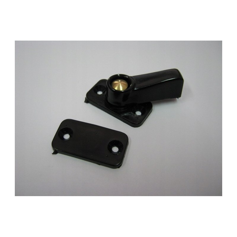 Black plastic door security lock