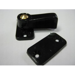Black plastic door security lock