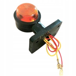 Marker lamp, orange-red, rubber bulb