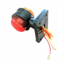 Marker lamp, orange-red, rubber bulb