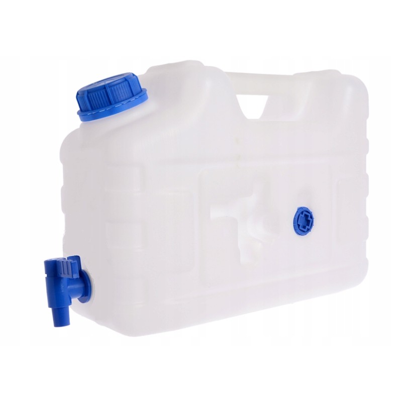 Solid water container with tap, 10 liters