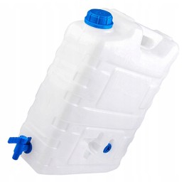 For z0y89 water with tap, 20 liters, solid canister capacity