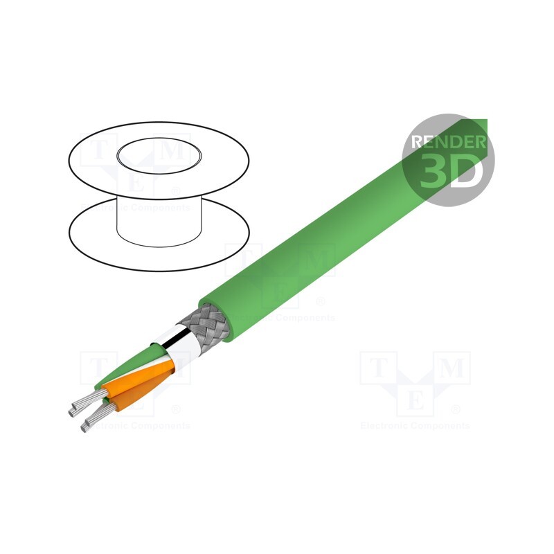 5 m x LAPP - 2170431 - Wire, ETHERLINE® Cat.5e,SF/UTP, 1x4x26AWG, 5e, stranded, Cu, PUR