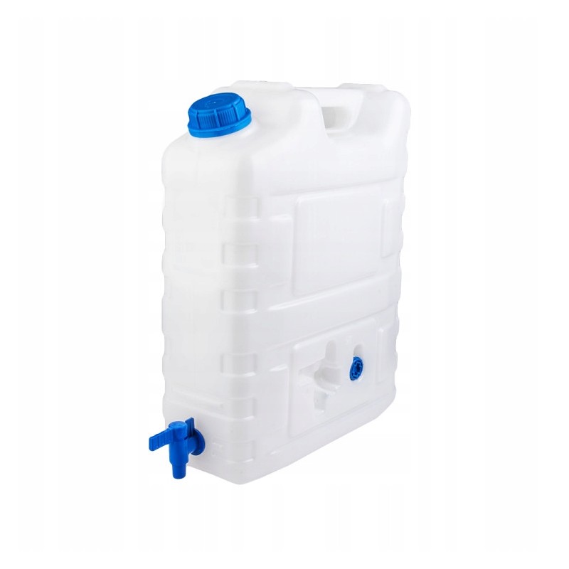 Solid water container with tap, 20 liters