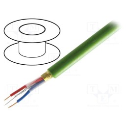 5 m x BELDEN - YE00905.00100 - Wire, 1x2x0.8mm2, EiB/KNX, solid, Cu, FRNC, green, 100m, CPR: Eca