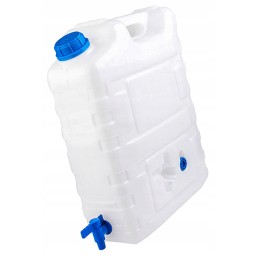 H5Y90 canister, water container with tap, 20l of salt