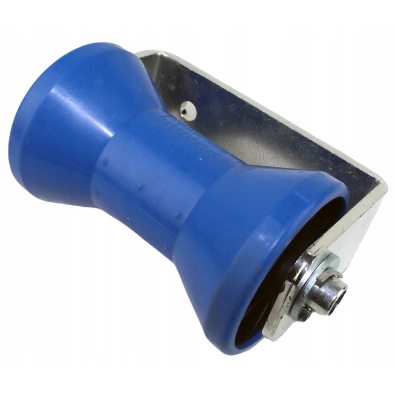 Keel bottom roller with small pontoon boat attachment