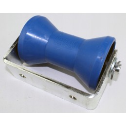 Keel bottom roller with small pontoon boat attachment