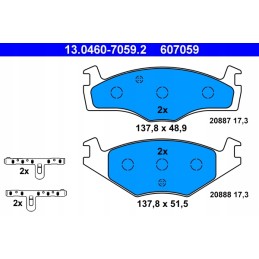 Ate brake pads vw polo 85 95