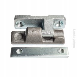 Side hinge for aluminum side, length 90 mm
