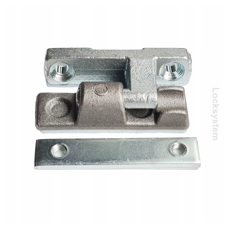 Side hinge for aluminum side, length 90 mm