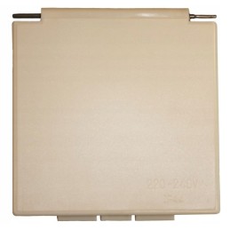 Cover for the 230v cee power socket, beige hook in the shaft