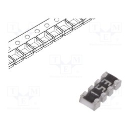 100 pcs x YAGEO - YC124-JR-0715KL - Resistor network: Y, SMD, 15kΩ, ±5%, 62.5mW, No.of resistors: 4