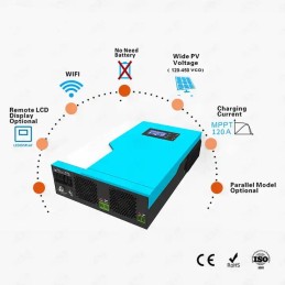 Hybrid solar inverter 5 5 kw off grid mppt 100a 48v