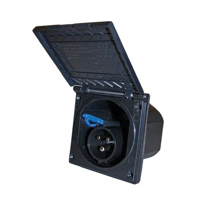 Camper socket 230v cee 17 powering the black favo