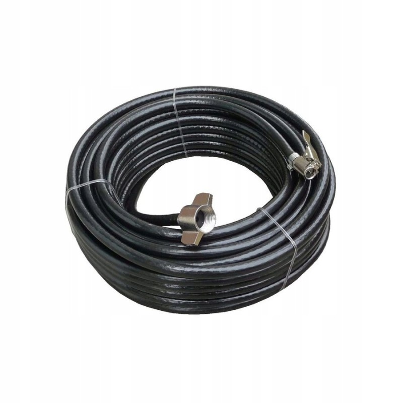 A hose for inflating tires with 6 fi flexible ends