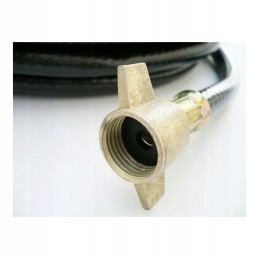 A hose for inflating tires with 6 fi flexible ends