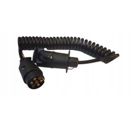 Extension cable for trailers, spiral cable 7pin 1 8 2m