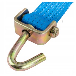 Safety belt 3 5m 50mm 4t Lohr 3-point blue 350 Dan with hooks
