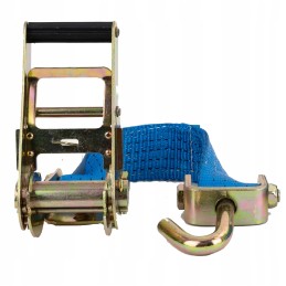 Safety belt 3 5m 50mm 4t Lohr 3-point blue 350 Dan with hooks