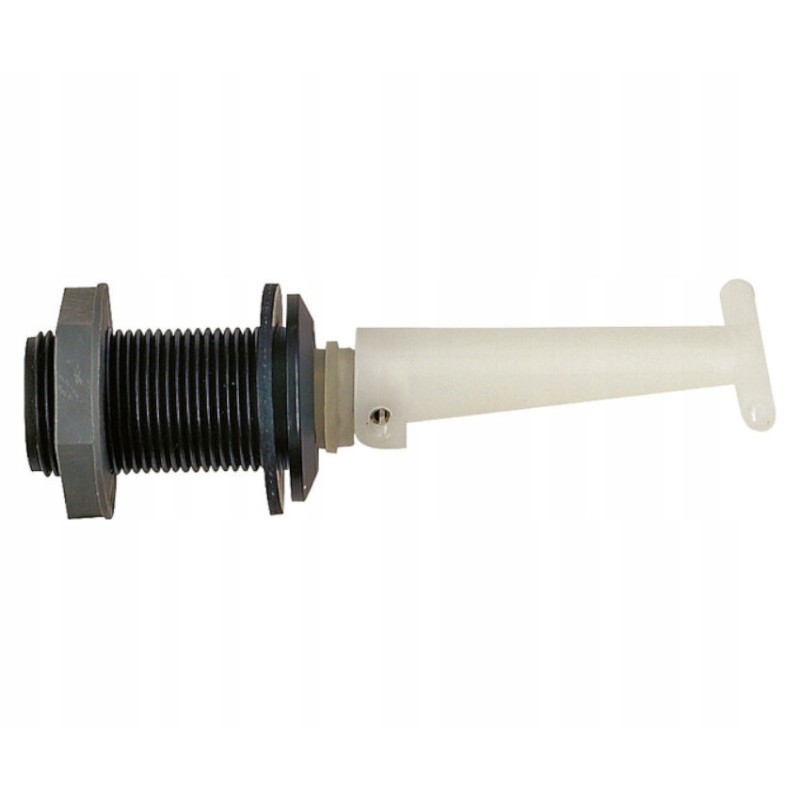 Camper trailer water tank drain valve