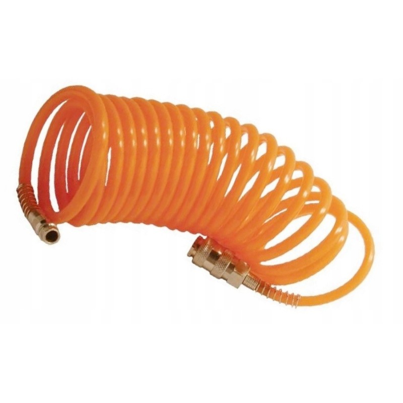 Hose, compressor pneumatic spiral hose, 5 m