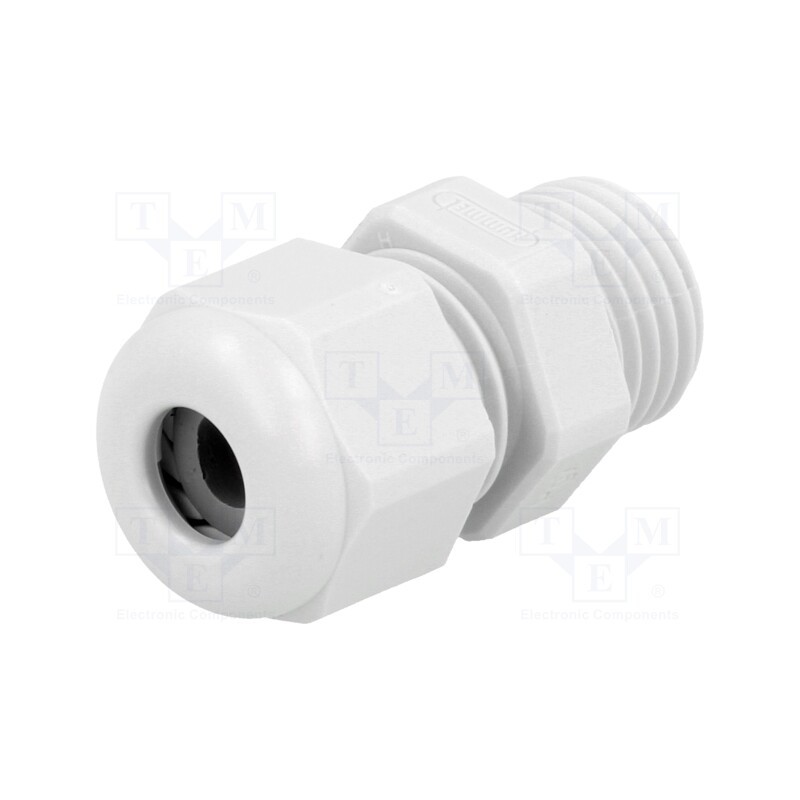 5 pcs x HUMMEL - 1.209.0700.15 - Cable gland, PG7, IP68, polyamide, light grey, UL94V-0, HSK-K