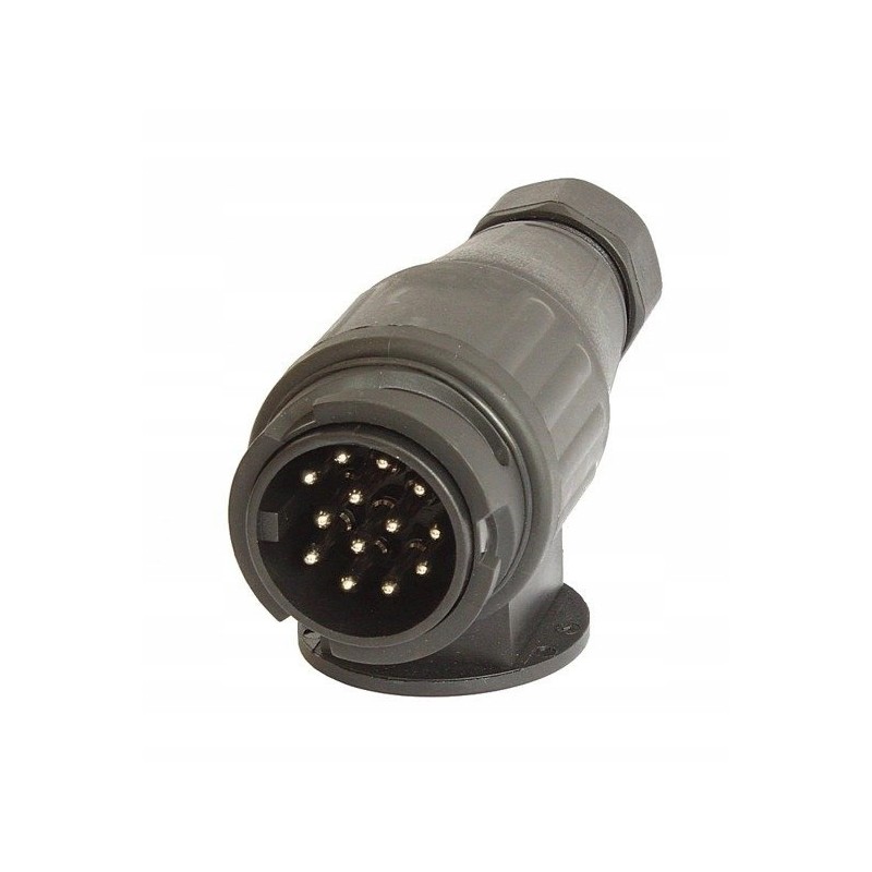 13-pin trailer plug to the tow truck trailer hitch socket