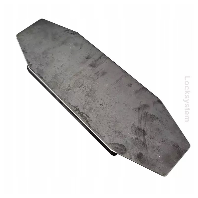 Steel and rubber plate, tipper bumper, 330x112x16