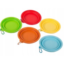 Silicone travel foldable dog bowl 0-8l