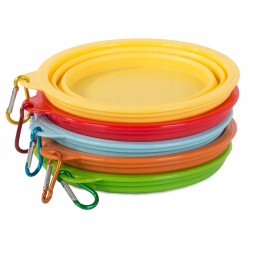 Silicone travel foldable dog bowl 0-8l