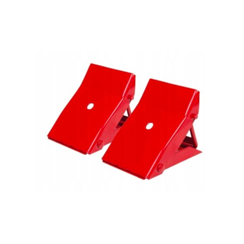 2pcs foldable chocks wheel chock metal set