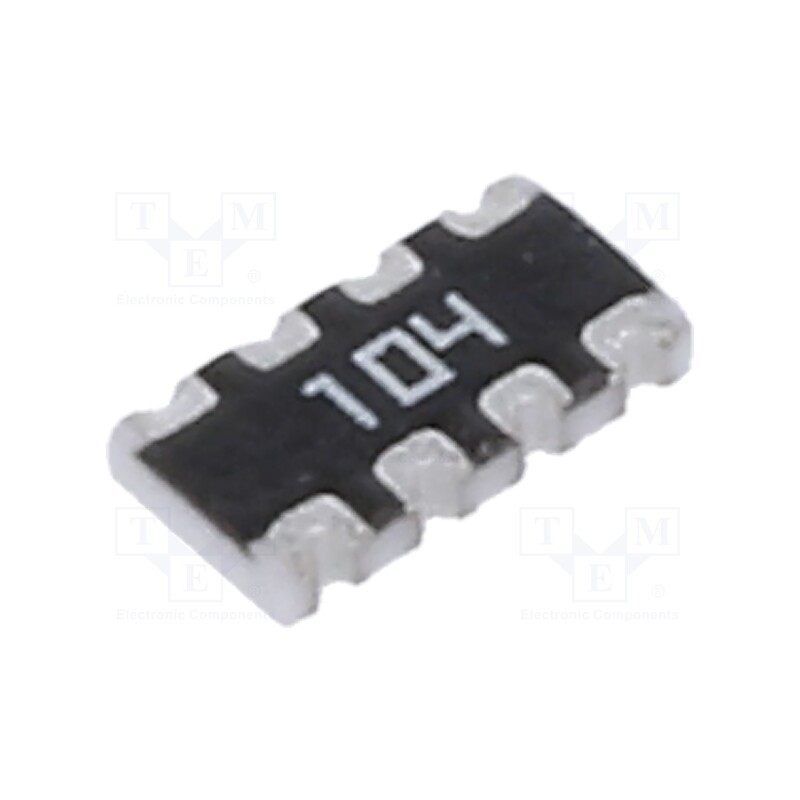 100 pcs x YAGEO - TC164-JR-07100KL - Resistor network: Y, SMD, 100kΩ, ±5%, 62.5mW, No.of resistors: 4
