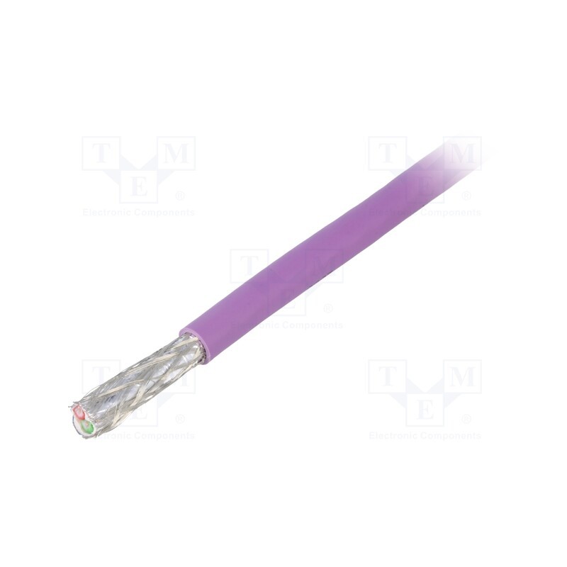5 m x LAPP - 2170820 - Wire, 1x2x0.64mm2, automatics, solid, Cu, PVC, violet, 250V, Class: 5