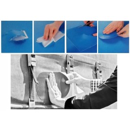 Summer tarpaulin gluing kit for cold tarpaulin repair 34x44 cm