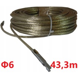 Customs rope 6 mm attached to a tarpaulin 43 3 m bus truck
