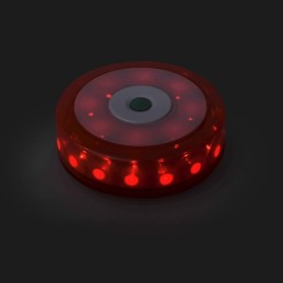 Flash warning lamp disc flare 16 8 LEDs